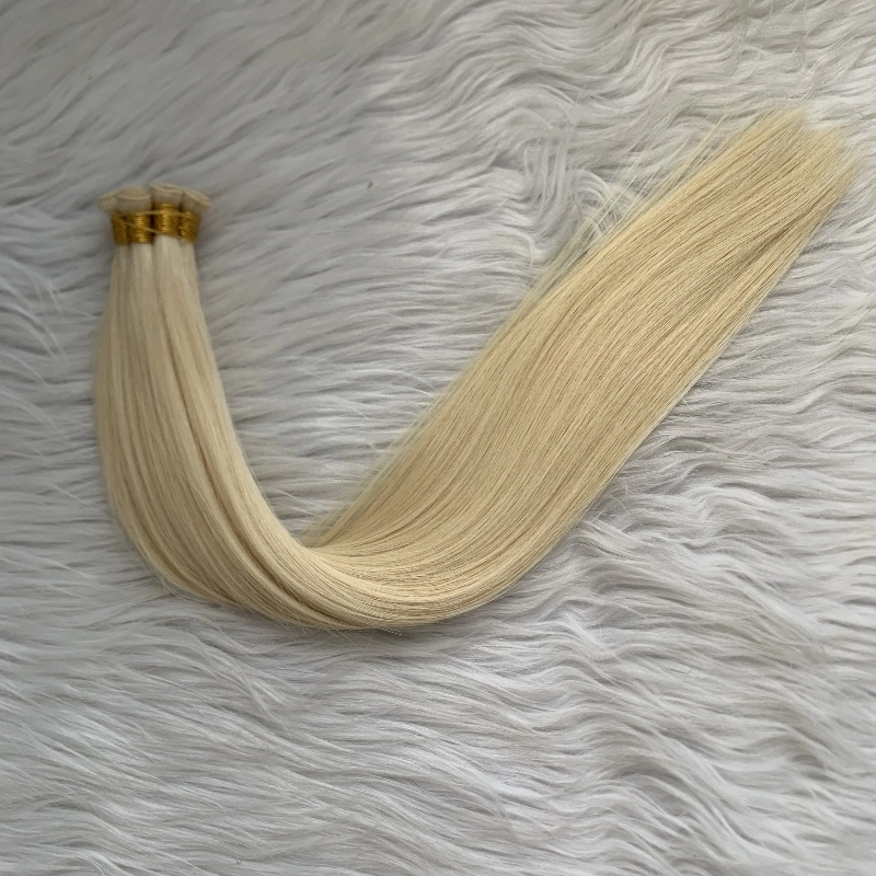 EMEDA 100% Virgin Human Hair 613 Blonde Double Drawn Hand Tied Weft HJ064